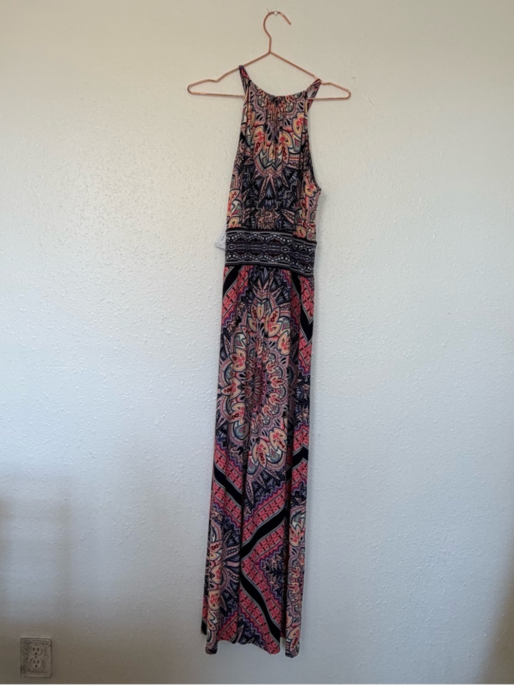 London style collection Sleeveless Printed Maxi Dress size 12 new with tag - Picture 3 of 5